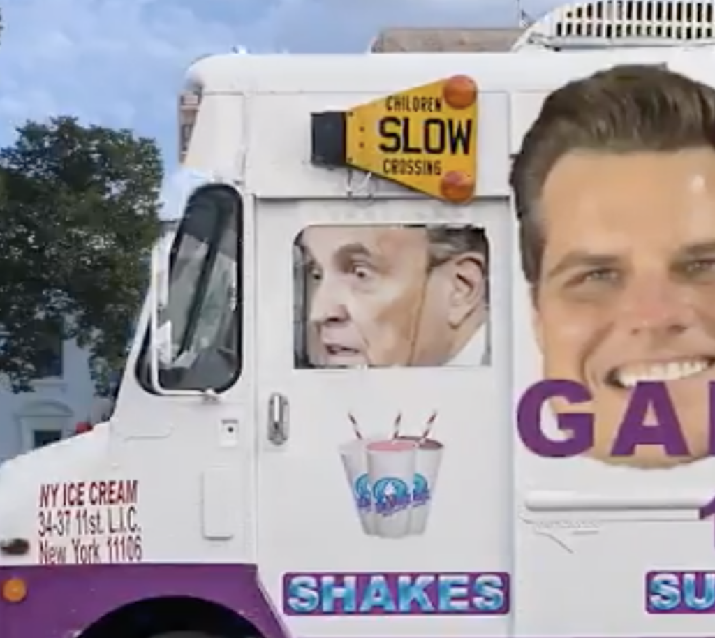 Rudy Giuliani Behind The Wheel